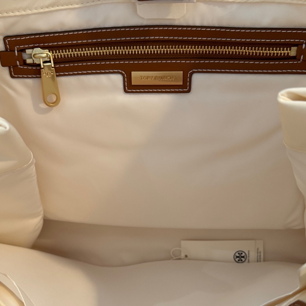 Tory Burch Ella Printed Tote | Ivory Abstract Rope | OS - Picture 4 of 6